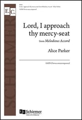 Lord, I Approach Thy Mercy-Seat SATB choral sheet music cover